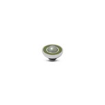 Olive Light Green Resin Pearl Vivid Melano Silver