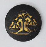 Sterrenbeeld Weegschaal - Libra Black &amp; Gold Babouche Baboos