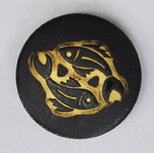 Sterrenbeeld Vissen - Pisces Black &amp; Gold Babouche Baboos