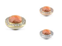 Red Aventurine - Melano Vivid Border CZ Steentje