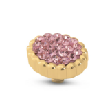 Melano Twisted Bali Flat Steentje - Pink