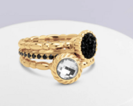 Melano Twisted &amp; Friends Winter Beam Ringen Set