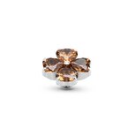 Melano Twisted Heart Clover Steentje Coffee