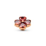 Melano Twisted Heart Clover Steentje D.D. Garnet