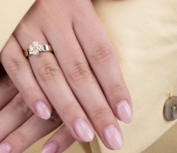 Melano Twisted Heart Clover Steentje Crystal