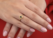 Melano Twisted Bali Bulb Gem Steentje Blue Tigereye