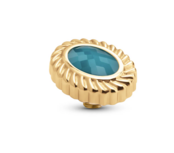 Melano Twisted Oval Rope Steentje Teal