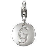 Letter G met zirkonia Esprit Charm 