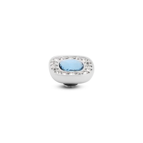 Melano Twisted Cushion Aquamarine Silver