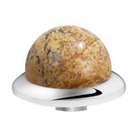 Opschroef Bol edelsteen Picture jasper MelanO Stainless steel Opschroef Bol edelsteen Picture jasper MelanO Stainless steel