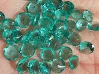 Turquoise cz zirconia 4mm steentjes voor Globe collectie Turquoise cz zirconia 4mm steentjes voor Globe collectie