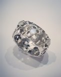 Ring Flowers Maansteen Pure Heaven 6262R459 - Maat 59 - 19 Ring Flowers Maansteen Pure Heaven 6262R459 - Maat 59 - 19