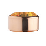 Ockre Rose Gold Stainless Steel CZ Zetting Opschroef MelanO Ockre Rose Gold Stainless Steel CZ Zetting Opschroef MelanO