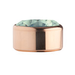 Turquoise Rose Gold Stainless Steel CZ Zetting Opschroef MelanO Turquoise Rose Gold Stainless Steel CZ Zetting Opschroef MelanO