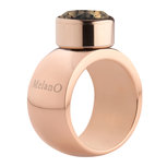 Sturdy 12mm Rose Gold Stainless Steel Opschroef Ring MelanO Sturdy 12mm Rose Gold Stainless Steel Opschroef Ring MelanO