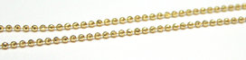 3mm dik - 90cm Gold Facet geslepen collier- Huiscollectie 3mm dik - 90cm Gold Facet geslepen collier- Huiscollectie