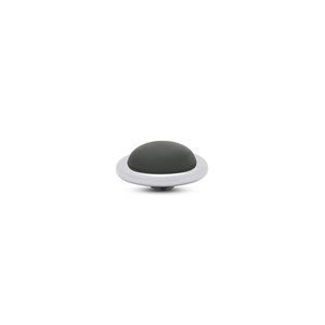 Frosted Round Black Vivid Melano