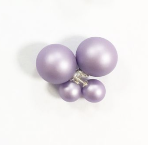 Karma Double Dots Purple Oorbellen