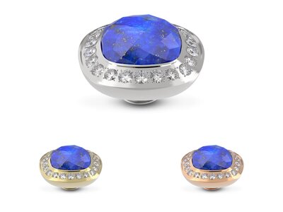 Lapis lazuli - Melano Vivid Border CZ Steentje