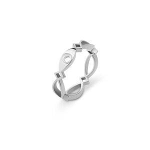 Melano Twisted Trix Ring Silver
