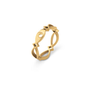 Melano Twisted Trix Ring