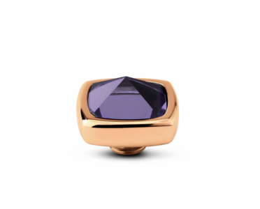 Melano Vivid Boxy CZ Purple Steentje