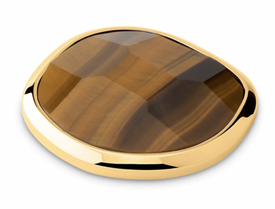 Melano Kosmic Shaped Facet Gem Tigereye Steen