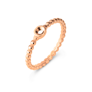 Melano Twisted Tiem Ring Rose Gold