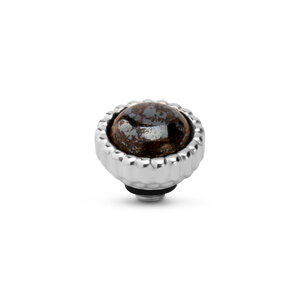 Melano Twisted Bali Gem Petite Steentje Hematite