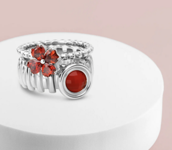 Melano Vivid & Twisted Forest Glow Ringen Set
