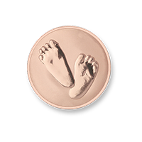 Baby Feet Rose Gold XS munt Mi Moneda 