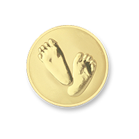 Baby Feet  Gold XS munt Mi Moneda 