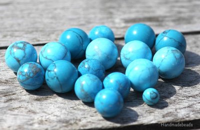 6mm Turquoise Edelsteen Cateye Melano