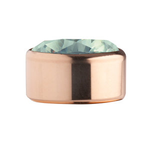 Turquoise Rose Gold Stainless Steel CZ Zetting Opschroef MelanO