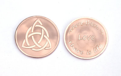 Charmed ( Triquetra ) - Where There is Love Large Rose Gold