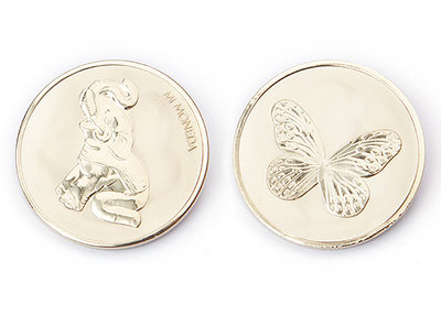 Lucky Elephant & Butterfly Gold Mi Moneda 