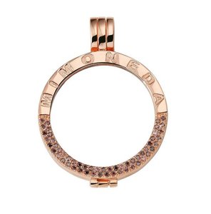 Pendant Deluxe Small Rose Gold Mi Moneda PEN-LU-03-S