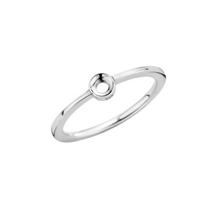Petite Twisted Silver Melano Ring