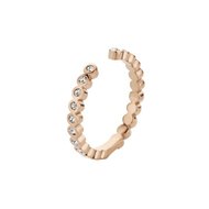 Tina CZ Twisted MelanO Ring Rose maat 64