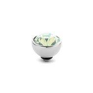 Chrysolite Swarovski Twisted Melano Silver