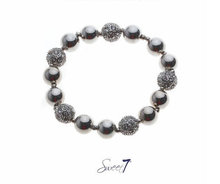 Sweet7 Bracelet Silver met cz