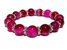 Armband Roze Gestreepte Agaat