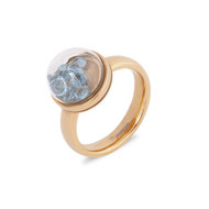 Globe Ring Rose gold MelanO ( ring is incl. glazen stolp )