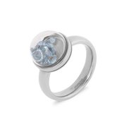 Globe Ring Silver MelanO ( ring is incl. glazen stolp )