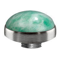 Opschroef Stainless Steel Edelsteen China Amazonite