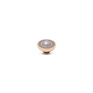 Taupe Beige Resin Pearl Vivid Melano Rose Gold