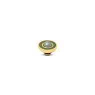 Olive Light Green Resin Pearl Vivid Melano Gold