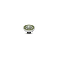 Olive Light Green Resin Pearl Vivid Melano Silver