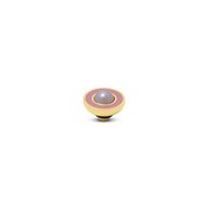 Pink Rosaline Resin Pearl Vivid Melano Gold