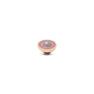 Pink Rosaline Resin Pearl Vivid Melano Rose Gold